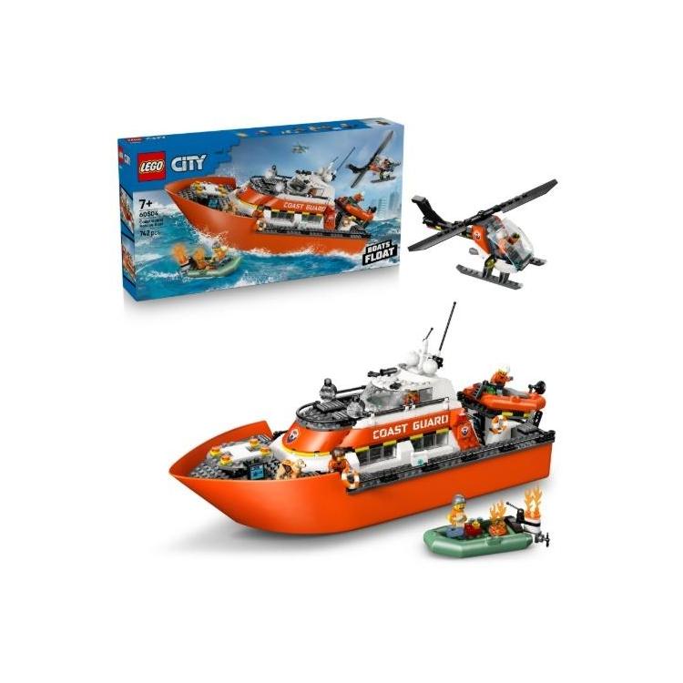 LEGO(R) CITY 60504 Łódź ratunkowa i helikopter