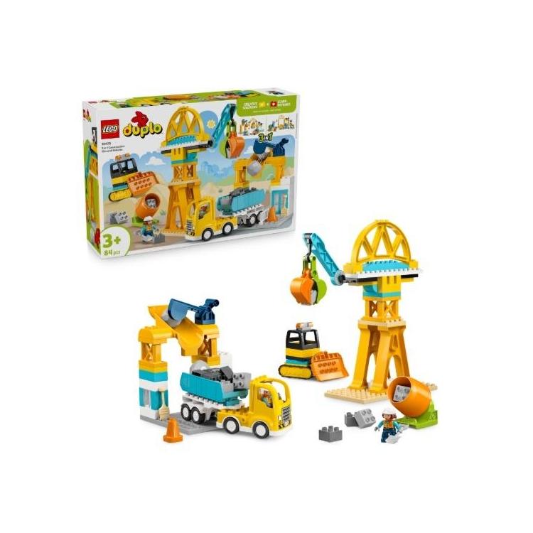 LEGO(R) DUPLO 10476 Plac budowy z pojazdami 3w1