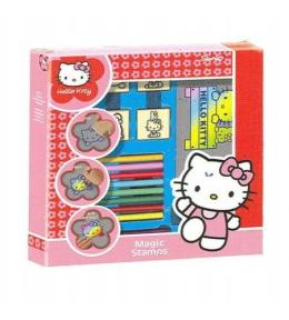 Stempelki pieczątki w pudełku Hello Kitty