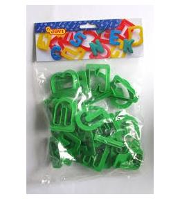 Foremki do plasteliny JOVI - Literki (26 szt.)