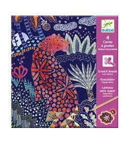 Djeco Wydrapywanka Natura DJ09728 – zestaw kreatywny 4 obrazki