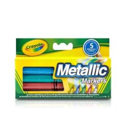 Crayola Markery flamastry metaliczne 5 szt.