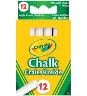 Kreda niepyląca Crayola 12 szt. - Biała